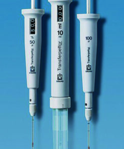 micro-Transferpettor Fix 20 µl, black with glass capillaries