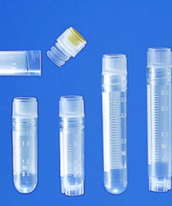 Cryotubes 1.2 ml, PP, natural, external thread, with stand foot, writ.area, sterile, pack of 1000