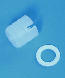 Adapter for filling valve for seripettor® pro, with flat PTFE seal