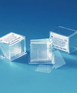 Haemacytometer cover glasses, for counting chambers, borosilicate glass, DIN 58 884 pack of 100