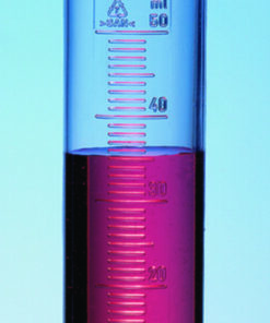 Measuring cylinder 250 : 5.0 ml low form, PP, raised graduation