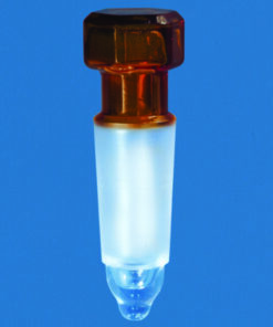 Conical ground plug NS 10/19, ground brown, Boro 3.3