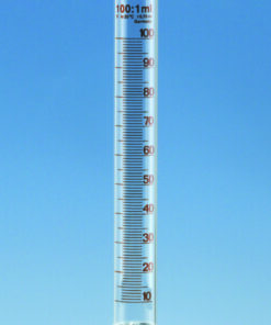Measuring cylinder, glass, class B, graduated cap. 5 ml pack of 2