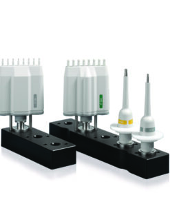 Holder for 3 liquid ends, POM, single and multi-channel