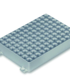 Universal adapter for Teleshake 95 for PCR plates, 96-well, standard, aluminium
