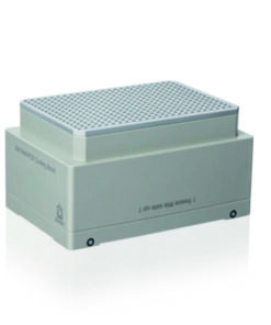 Cooling block, suitable for 384-well PCR plates, Passive cooler, PP/aluminium