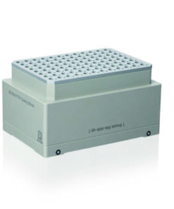 Cooling block, suitable for 96-well plates, Passive cooler, PP/aluminium