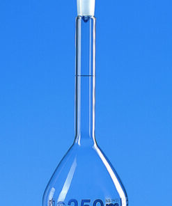 Volumetric flasks,class A,with PP stopper cap. 200 ml, glass-stopper, NS 14/23 incl. DAkkS-certificate