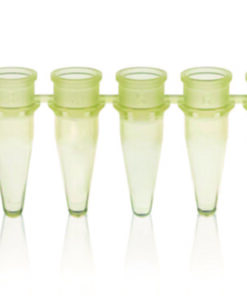 8 PCR tube strips, 0.2 ml, yellow without caps, pack of 125