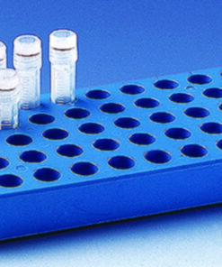 Cryogenic tube rack, PP, blue for 50 self-standing cryogenic tubes