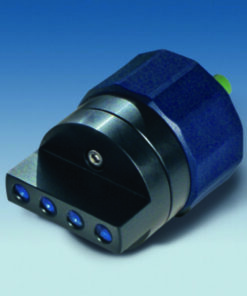 BRAND 4-Channel Pipette Adapter for Flask Hub Pipette, Includes 4 Blind Stoppers