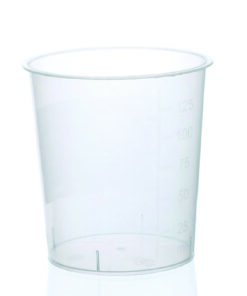 Urine cups, 125 ml, PP pack of 1000, 55x58 mm