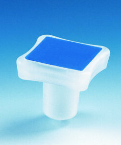 Cone cut stoppers NS 19/26 square, internal concave, PP wit seal rings