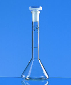 Volumetric flasks,trapezoidal,class A,PP stopper cap. 50 ml, pack of 2