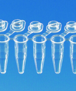 PCR tubes 0.2 ml, PP 8-strips, with lid, for Real-Time PCR, pack of 120