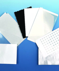 Sealing film for microplates, self-adhesive for Real Time PCR, polyester, pack of 100