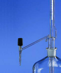 Titration apparatus, BLAUBRAND, Kl.AS, acc. to Pellet, without bottle, without stopcock with valve tap