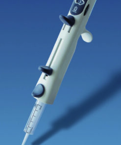 Hand dispenser HandyStep® S incl. rack holder, CoC, with PD tips 0.1 ml, 1 ml and 10 ml