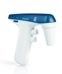 Pipette controller accu-jet® S for 0,1 - 200 ml pipette, petrol, w/o universal power supply unit wall support +2 spare membrane filters 0.2 µm,ster