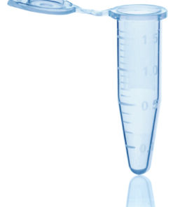 Reaction vessels, PP, 1.5 ml BIO-CERT® PCR QUALITY, blue, with lid pack of 500