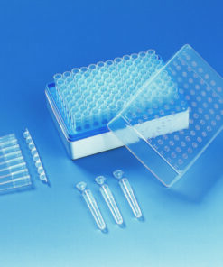 Rack with 96 single tubes 1,2ml pack of 10, PP, non sterile