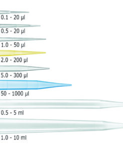 Pipet tips 0.5-5 ml PP, clear, PLASTIBRAND®, bilk, non sterile, pack of 1000