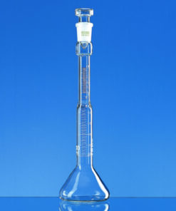Volumetric flask 100 ml, NS 19/26 for determining the oil content with hollow glass stopper