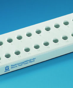 Reaction vessel stand,PP,for 20 reaction tubes grey