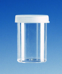 Sample beakers 12ml PS with lid, PE, pack of 1000