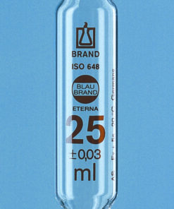 Volumetric pipettes, 10 ml, cl. AS AR-glass, amber graduation pack of 6