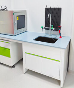 Laboratory Sink Cabinet With Faucet