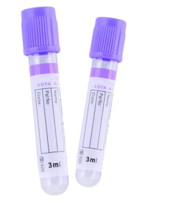 EDTA Vaccuum Tubes 3ml, K3 L/Top