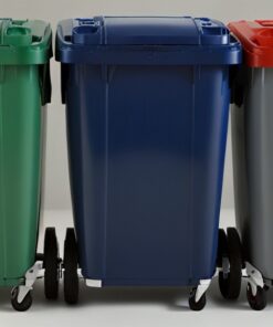 550L green wheelie bin