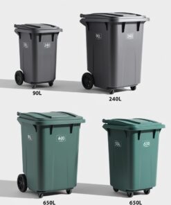 Outside Bin 240L Weather-Resistant Refuse Container