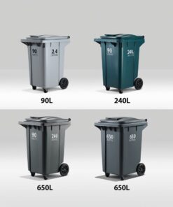 Wheeled Bins All Sizes with Smooth-Rolling Wheels