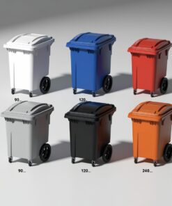 Heavy-Duty 110 Litre Waste Bin (Four Wheels),