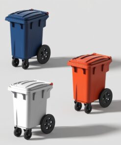 110 Litre 4-Wheel Commercial Waste Bin
