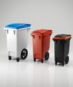 140 litre grey wheelie bin