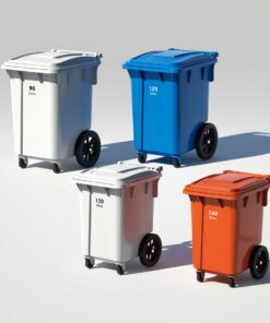 120l rubbish bin