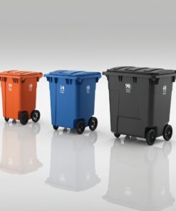 120l green wheelie bin