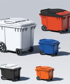 120 litre waste bin