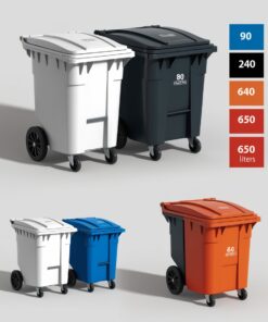 Spacious 360L Waste Bin,
