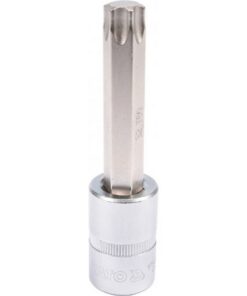 Torx Bit Socket - Male - Chrome Vanadium - 1/2" Connector - Long - T60 x 100mm - YT-04328