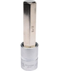 Hex Bit Socket - Chrome Vanadium - 1/2" Connector - Long - HEX 17 x 100mm - YT-04398