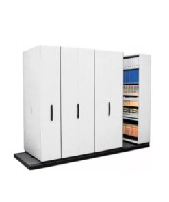 Steel Bulk Filer - Mobile Shelving - 5 Bay - 290 x 110 x 232 cm - Motorcraft Grey - 5BAY400