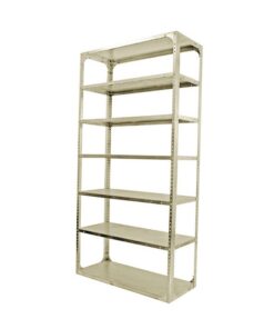 Bolted Shelving Steel Bay 7 Shelves - Uni-Angle - Seven Shelf Kit - Painted - 365.8 x 91.4 x 61 cm