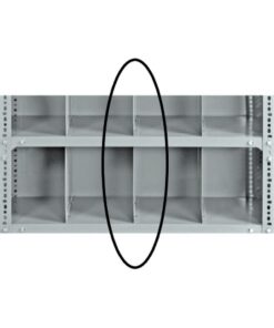 Bolted Shelving Steel Shelf Divider - Uni-Angle - Galvanised - 34.0 x 45.7 cm