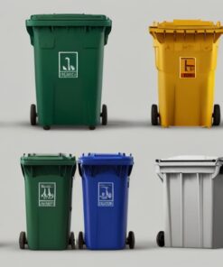 grey plastic wheelie bin storage