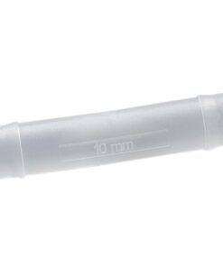 Bürkle Tubing Connector 9-11mm Straight, PVDF, Cylindrical Nozzle, Pack of 10