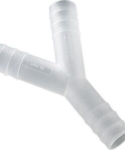 Bürkle Y-Connector 14 mm, PVDF Cylindr. Beaks, Pack of 10